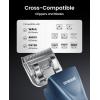 imageOneisall Grandmaster Pro 1 Cordless Professional Dog Grooming Clippers 2Speed Dog Clippers for Grooming Heavy DutyThick Hair Detachable Carbonized Steel Blade Metal Combs Removable Battery