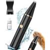 imageoneisall 2 Speed Cat Clippers with Double Blades Rechargeable Cordless Small Cat Paw Trimmer Low Noise for Trimming Dogs Hair Around Paws Eyes Ears Face Rump BlackBlack