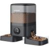 imageoneisall Automatic Cat Feeders 2 Cats 20 Cups5L Cat Auto Feeder Automatic Cats Food Dispenser for Small Pets Indoor Timed Pet Feeder for Dry Food