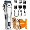 imageoneisall Dog Clippers for Grooming Thick HairLow Noise Dogs Grooming Kit with Stainless Steel BladeDog Shaver for ThickMattedKnottedFineWaveCurly HairPC18