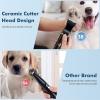 imageoneisall 2 Speed Cat Clippers with Double Blades Rechargeable Cordless Small Cat Paw Trimmer Low Noise for Trimming Dogs Hair Around Paws Eyes Ears Face Rump BlackBlack