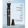 imageoneisall 2 Speed Cat Clippers with Double Blades Rechargeable Cordless Small Cat Paw Trimmer Low Noise for Trimming Dogs Hair Around Paws Eyes Ears Face Rump BlackBlack