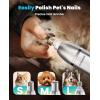 imageoneisall 4 in 1 Dog Grooming Kit with LCD Display Dog Hair Trimmer for Paw Nail Grinder Rechargeable Cordless Low Noise IPX7 Waterproof Pet Clippers