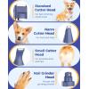 imageoneisall 4in1 Cordless Dog Grooming Kit with 2Speed Clippers Low Noise Paw Trimmer ampamp Rechargeable Quiet Nail Grinder for Dogs and Cats WhiteBlue
