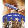 imageoneisall 4in1 Cordless Dog Grooming Kit with 2Speed Clippers Low Noise Paw Trimmer ampamp Rechargeable Quiet Nail Grinder for Dogs and Cats WhiteBlue