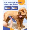 imageoneisall 4in1 Cordless Dog Grooming Kit with 2Speed Clippers Low Noise Paw Trimmer ampamp Rechargeable Quiet Nail Grinder for Dogs and Cats WhiteBlue