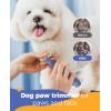 imageoneisall 4in1 Cordless Dog Grooming Kit with 2Speed Clippers Low Noise Paw Trimmer ampamp Rechargeable Quiet Nail Grinder for Dogs and Cats WhiteBlue