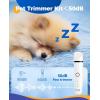 imageoneisall 4in1 Cordless Dog Grooming Kit with 2Speed Clippers Low Noise Paw Trimmer ampamp Rechargeable Quiet Nail Grinder for Dogs and Cats WhiteWhite