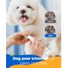 imageoneisall 4in1 Cordless Dog Grooming Kit with 2Speed Clippers Low Noise Paw Trimmer ampamp Rechargeable Quiet Nail Grinder for Dogs and Cats WhiteWhite