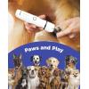 imageoneisall 4in1 Cordless Dog Grooming Kit with 2Speed Clippers Low Noise Paw Trimmer ampamp Rechargeable Quiet Nail Grinder for Dogs and Cats WhiteWhite