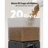 imageoneisall Automatic Cat Feeder with 5G WiFi Automatic Cat Food Dispenser for 2 Cats Small Pets 20 Cups5L Timed Dry Food Dispenser with APP ControlBlack
