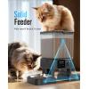 imageoneisall Automatic Cat Feeder with 5G WiFi Automatic Cat Food Dispenser for 2 Cats Small Pets 20 Cups5L Timed Dry Food Dispenser with APP ControlBlack