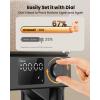 imageoneisall Automatic Cat Feeder with 5G WiFi Automatic Cat Food Dispenser for 2 Cats Small Pets 20 Cups5L Timed Dry Food Dispenser with APP ControlBlack