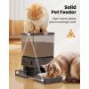 imageoneisall Automatic Cat Feeder with 5G WiFi Automatic Cat Food Dispenser for 2 Cats Small Pets 20 Cups5L Timed Dry Food Dispenser with APP ControlBlack