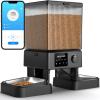 imageoneisall Automatic Cat Feeder with 5G WiFi Automatic Cat Food Dispenser for 2 Cats Small Pets 20 Cups5L Timed Dry Food Dispenser with APP ControlBlack