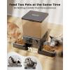 imageoneisall Automatic Cat Feeder with 5G WiFi Automatic Cat Food Dispenser for 2 Cats Small Pets 20 Cups5L Timed Dry Food Dispenser with APP ControlBlack