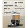 imageoneisall Automatic Cat Feeder with 5G WiFi Automatic Cat Food Dispenser for 2 Cats Small Pets 20 Cups5L Timed Dry Food Dispenser with APP ControlBlack