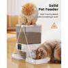 imageoneisall Automatic Cat Feeder with 5G WiFi Automatic Cat Food Dispenser for 2 Cats Small Pets 20 Cups5L Timed Dry Food Dispenser with APP ControlWhite