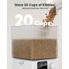 imageoneisall Automatic Cat Feeder with 5G WiFi Automatic Cat Food Dispenser for 2 Cats Small Pets 20 Cups5L Timed Dry Food Dispenser with APP ControlWhite