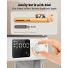 imageoneisall Automatic Cat Feeder with 5G WiFi Automatic Cat Food Dispenser for 2 Cats Small Pets 20 Cups5L Timed Dry Food Dispenser with APP ControlWhite