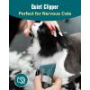 imageoneisall Cat Clippers for Matted Hair 5Speed Quiet Cat Grooming kit Cordless Pet Shaver for Long HairWaterproof Pet Hair Trimmer Pet Clippers for CatsGreenGreen
