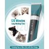 imageoneisall Cat Clippers for Matted Hair 5Speed Quiet Cat Grooming kit Cordless Pet Shaver for Long HairWaterproof Pet Hair Trimmer Pet Clippers for CatsGreenGreen