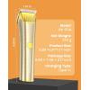imageoneisall Cordless Horse ClippersLow Noise 2 Speed Grooming ClippersHorse Trimmer Shaver Kit for Matted Long HairDetachable Stainless Steel Blade Grooming Kit for Thick CoatGold