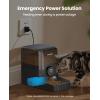 imageoneisall Cordless WiFi Automatic Cat Feeder Rechargeable 100Day Battery Operated Pet Feeder 12 Cups3L Timed Cat Food Dispenser for Large Kibble Smart App Control BlackBlack
