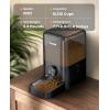 imageoneisall Cordless WiFi Automatic Cat Feeder Rechargeable 100Day Battery Operated Pet Feeder 12 Cups3L Timed Cat Food Dispenser for Large Kibble Smart App Control BlackBlack