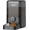 imageoneisall Cordless WiFi Automatic Cat Feeder Rechargeable 100Day Battery Operated Pet Feeder 12 Cups3L Timed Cat Food Dispenser for Large Kibble Smart App Control BlackBlack
