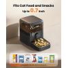 imageoneisall Cordless WiFi Automatic Cat Feeder Rechargeable 100Day Battery Operated Pet Feeder 12 Cups3L Timed Cat Food Dispenser for Large Kibble Smart App Control BlackBlack