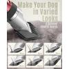 imageoneisall Dog Clipper Low Noise Dog Grooming Kit with Rechargeable Dog Shaver Cordless Electric Quiet Hair Clipper Set for Dog Cats PetsGoldRed
