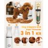 imageoneisall Dog Clippers and Paw Trimmer Kit 2 in 1 Low Noise Cordless Dog Clippers for Grooming Pet Hair Trimmers for Small and Large Dogs Cats AnimalsGold