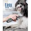 imageoneisall Dog Clippers and Paw Trimmer Kit 2 in 1 Low Noise Cordless Dog Clippers for Grooming Pet Hair Trimmers for Small and Large Dogs Cats AnimalsSilver