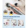 imageoneisall Dog Clippers and Paw Trimmer Kit 2 in 1 Low Noise Cordless Dog Clippers for Grooming Pet Hair Trimmers for Small and Large Dogs Cats AnimalsSilver