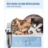 imageoneisall Dog Clippers and Paw Trimmer Kit 2 in 1 Low Noise Cordless Dog Clippers for Grooming Pet Hair Trimmers for Small and Large Dogs Cats AnimalsSilver
