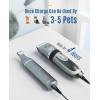 imageoneisall Dog Clippers and Paw Trimmer Kit 2 in 1 Low Noise Cordless Dog Clippers for Grooming Pet Hair Trimmers for Small and Large Dogs Cats AnimalsSilver