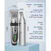 imageoneisall Dog Clippers and Paw Trimmer Kit 2 in 1 Low Noise Cordless Dog Clippers for Grooming Pet Hair Trimmers for Small and Large Dogs Cats AnimalsSilver