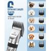 imageoneisall Dog Clippers and Paw Trimmer Kit 2 in 1 Low Noise Cordless Dog Clippers for Grooming Pet Hair Trimmers for Small and Large Dogs Cats AnimalsSilver