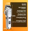 imageoneisall Dog Clippers for Grooming for Thick Heavy CoatsLow Noise Rechargeable Cordless Pet Shaver with Stainless Steel BladeWaterproof Dog Shaver for Dogs Pets and Animals SliverA Stainless Steel