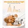 imageoneisall Dog Nail Grinder and Paw Trimmer Kit 2 in 1 Quiet Rechargeable Electric Pet Nail Grinder with 2 LED Lights and Cordless Dog Grooming Safe Clippers
