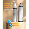 imageoneisall Dog Nail Grinder and Paw Trimmer Kit 2 in 1 Quiet Rechargeable Electric Pet Nail Grinder with 2 LED Lights and Cordless Dog Grooming Safe Clippers