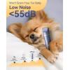 imageoneisall Dog Paw Trimmer 4 in 1 Low Noise Dog Clippers for Grooming Cordless Dogs Grooming Kit Nail Grinder IPX7 Waterproof Puppy Shaver for Petss Paws Eyes Ears Face RumpPurple