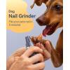imageoneisall Dog Paw Trimmer 4 in 1 Low Noise Dog Clippers for Grooming Cordless Dogs Grooming Kit Nail Grinder IPX7 Waterproof Puppy Shaver for Petss Paws Eyes Ears Face RumpPurple