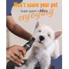 imageoneisall Dog Paw Trimmer Cordless Paw Hair Trimmer for Dogs with Double Blades Quiet 2 Speed Small Dog Grooming Clippers for Paws Eyes Ears Face Rump WhiteBlack