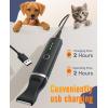 imageoneisall Dog Paw Trimmer Cordless Paw Hair Trimmer for Dogs with Double Blades Quiet 2 Speed Small Dog Grooming Clippers for Paws Eyes Ears Face Rump WhiteBlack