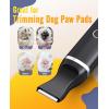imageoneisall Dog Paw Trimmer Cordless Paw Hair Trimmer for Dogs with Double Blades Quiet 2 Speed Small Dog Grooming Clippers for Paws Eyes Ears Face Rump WhiteBlack