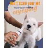imageoneisall Dog Paw Trimmer Cordless Paw Hair Trimmer for Dogs with Double Blades Quiet 2 Speed Small Dog Grooming Clippers for Paws Eyes Ears Face Rump WhiteWhite