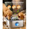 imageoneisall Dog Water Fountain for Large Dogs 10L26Gal Dog Fountain Water Bowl with MultiFiltration ampamp Deeper Drinking Aera Large pet Water Fountain with Water Window ampamp LED UltraQuiet10L Dog Fountain2 Sets Filters
