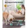 imageoneisall Dog Water Fountain for Large Dogs7L230oz18G Stainless Steel Dog Fountain Bowl Super Quiet with Triple FiltrationGreat for Large Dogs Cats and MultiPet HomeUpgraded PWF002 Dog Fountain 3Sets Filters